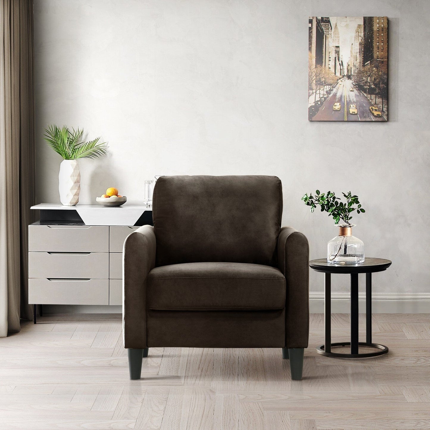 Clayfell Airell Velvet Arm Living Room Set