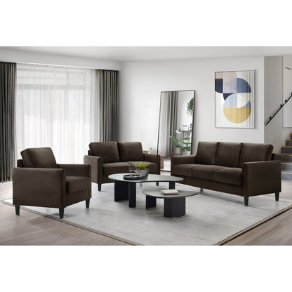 Clayfell Airell Velvet Arm Living Room Set