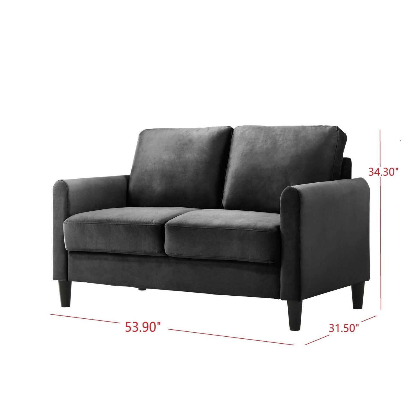 Clayfell Airell Velvet Arm Living Room Set