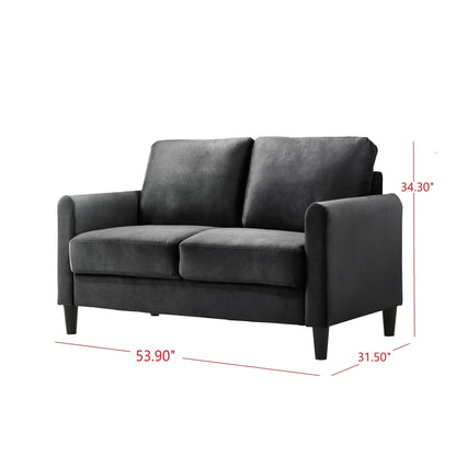 Clayfell Airell Velvet Arm Living Room Set