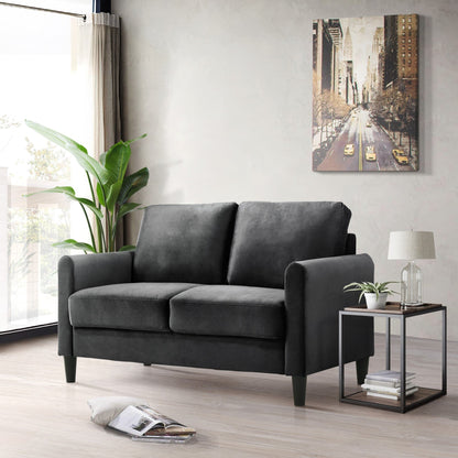 Clayfell Airell Velvet Arm Living Room Set