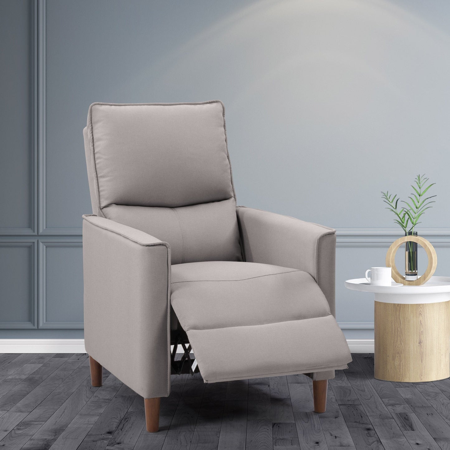 High-Leg Manual Recliner with Footrest