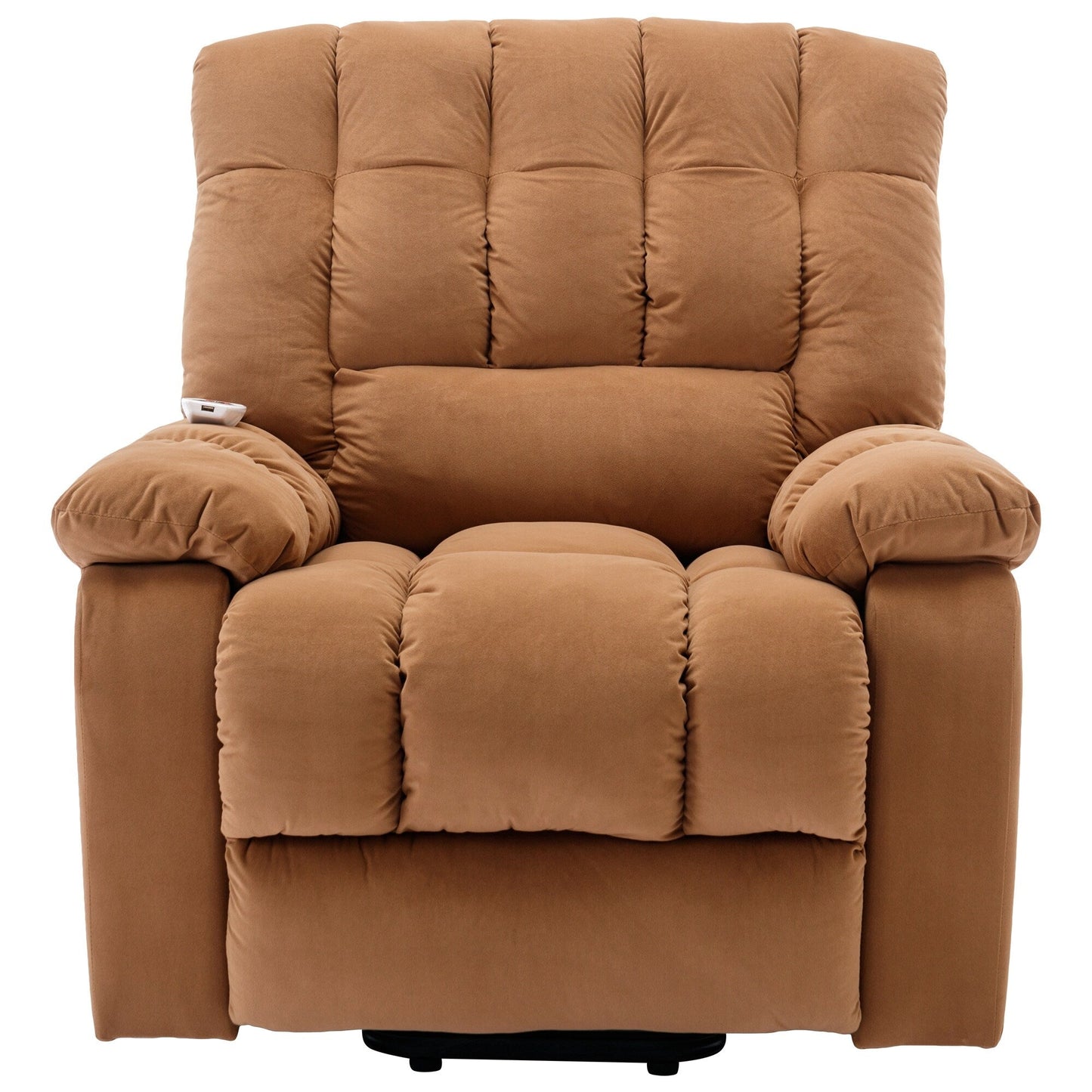 Beige Electric Power Lift Recliner with Heating, Massage, and Storage Pocket for Living Room/Bedroom Use