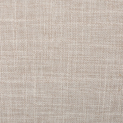Beige Fabric Mid-Century Upholstered Push Back Recliner with Footrest, Button-tufted Backrest, Beech Wood Legs