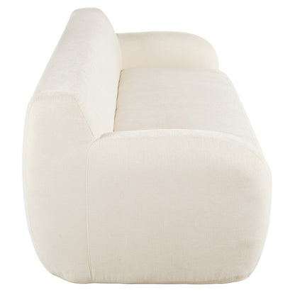 Beige Minimalist 3-seater Sofa with High-Density Foam Padding