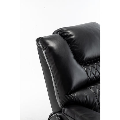 Beige Oversized Electric Recliner with OKIN Motor, 180° Lay Flat Function, Extra-Wide Seat, and Side Storage Pockets