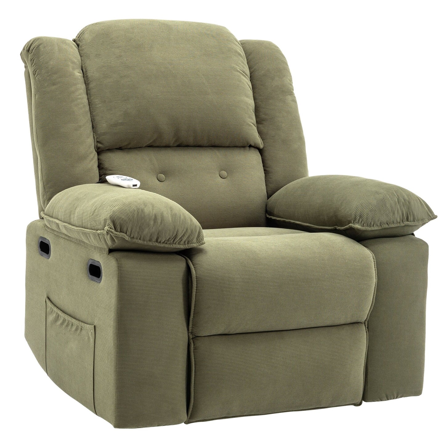 Beige Power Lift Recliner Chair for Elderly with Massage, Heating, Adjustable Recline, Side Pockets and Infinite Positions