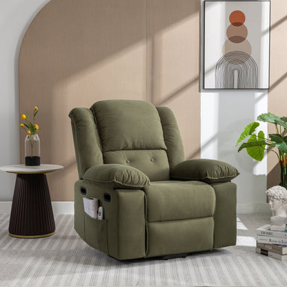 Beige Power Lift Recliner for Seniors with Massage, Heating, Adjustable Recline, Side Pockets, and Unlimited Positions