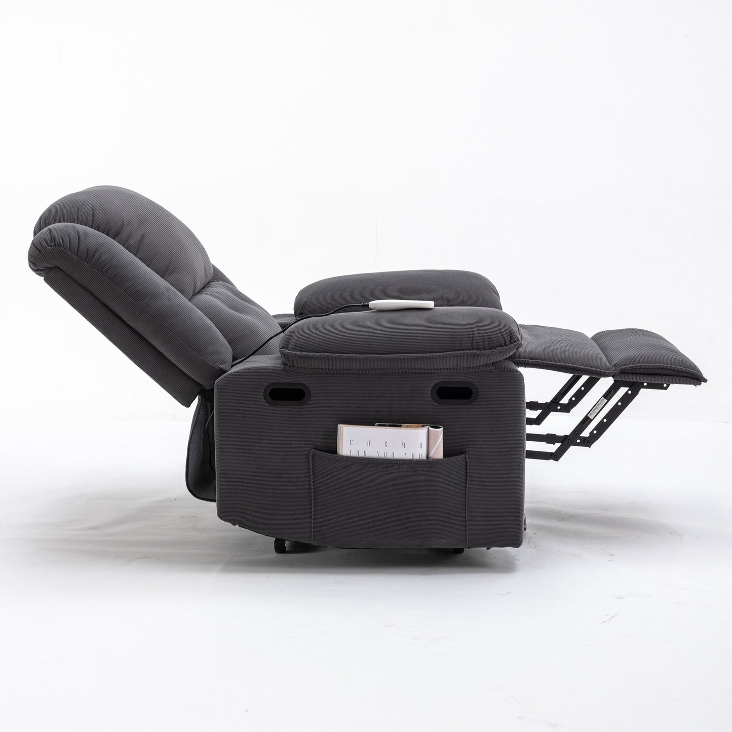 Beige Power Lift Recliner with Massage, Heat, and Adjustable Recline