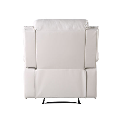 Beige Synthetic Leather Power Motion Recliner