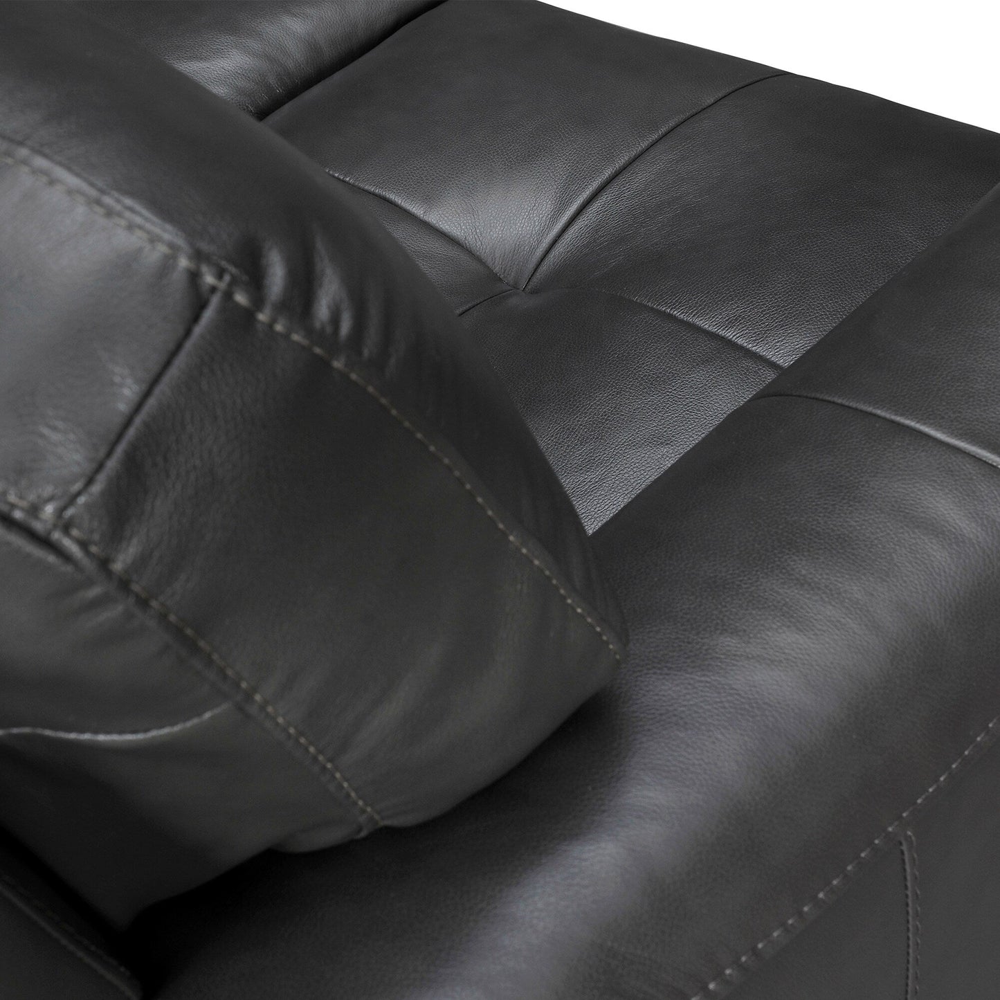 Bergen 87 Leather Upholstered 3-Seater Sofa