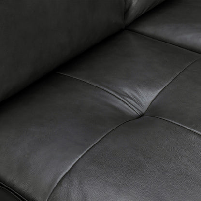 Bergen 87 Leather Upholstered 3-Seater Sofa