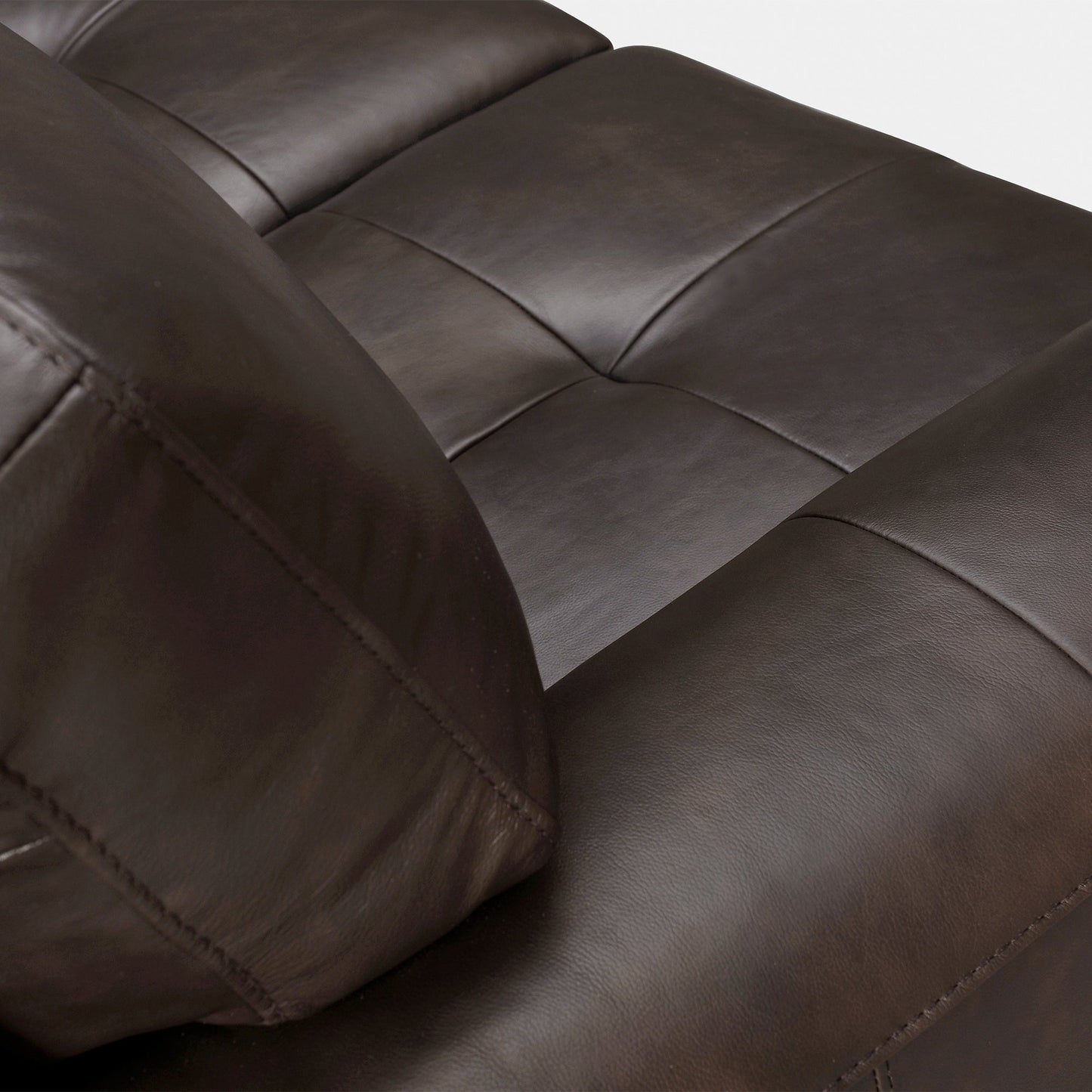 Bergen 87 Leather Upholstered 3-Seater Sofa