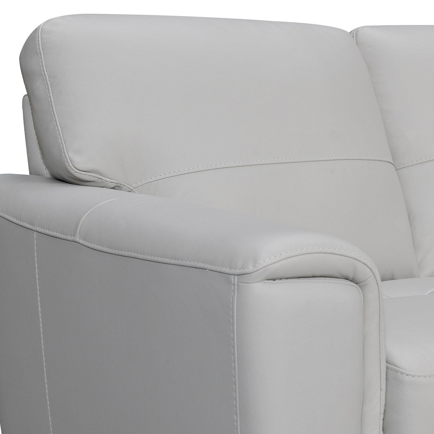 Bergen 87 Leather Upholstered 3-Seater Sofa