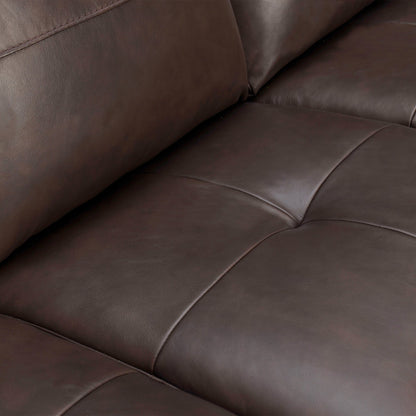 Bergen 87 Leather Upholstered 3-Seater Sofa