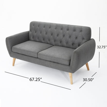 Bernice Mid-century Modern Petite Sofa by Christopher Knight Home