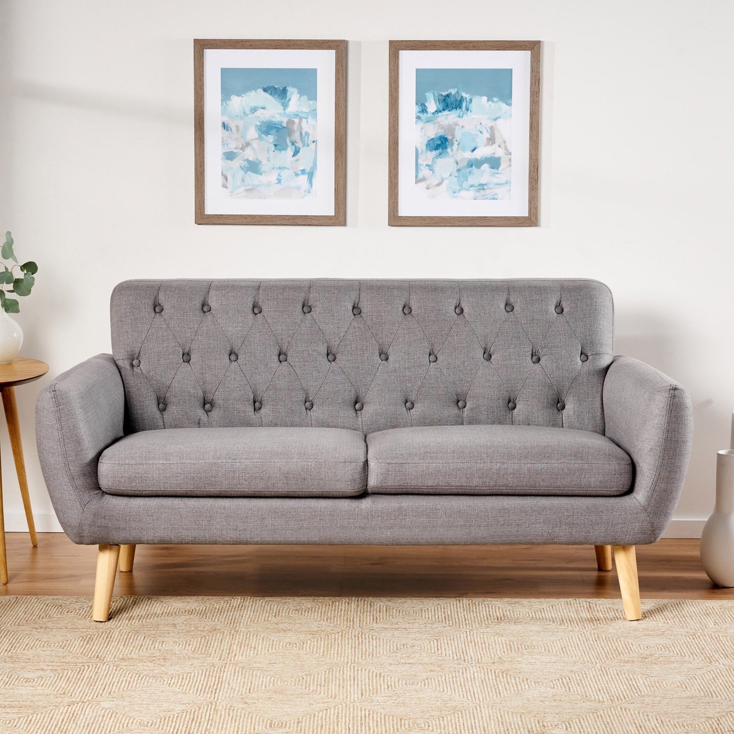 Bernice Mid-century Modern Petite Sofa by Christopher Knight Home