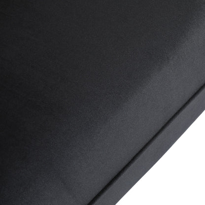 Black 83.25 Velvet Channel Tufted 3-seater Sofa with Birch Wood Legs for Living Room