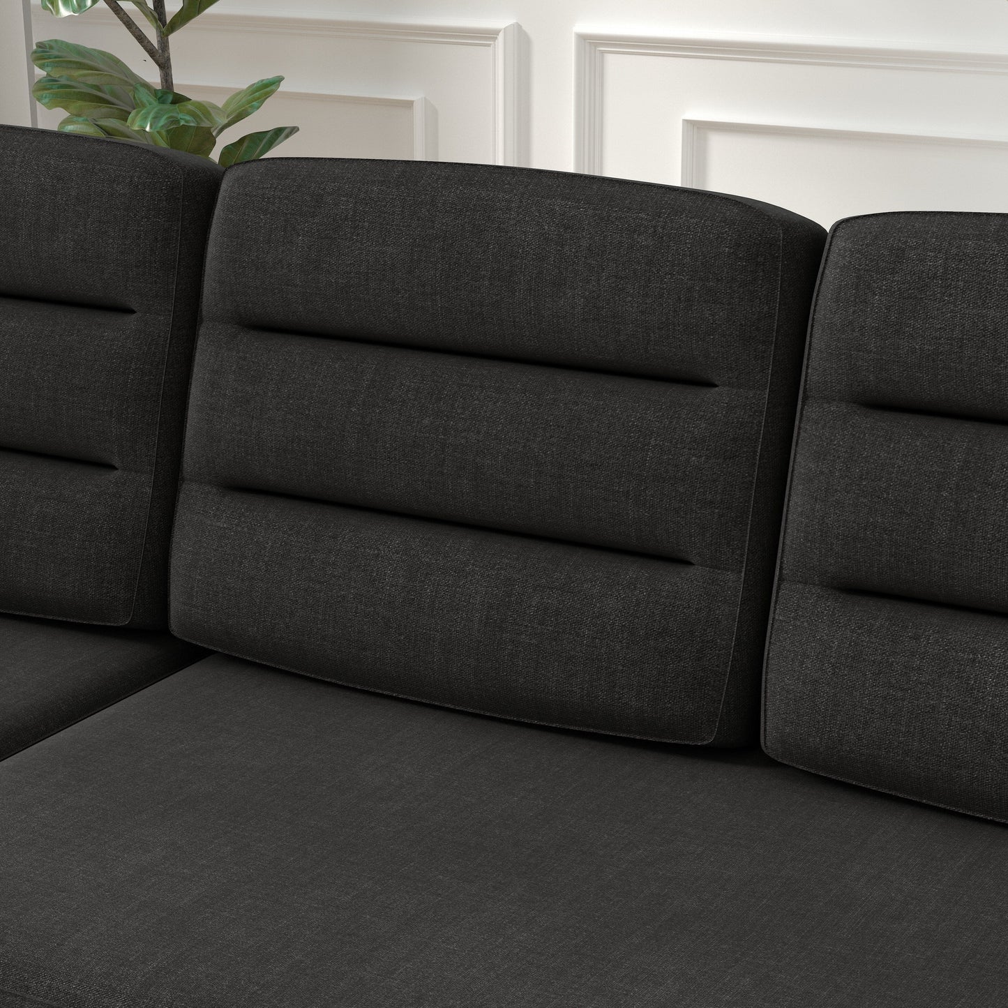 Black 83.5'' Polyester Sleeper Sofa Couch, 3-Seater with Pull-Out Bed, Storage Recliner, Cup Holder, and Side Pockets