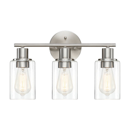 17 in. 3-Light Bathroom Light Fixtures Oil Rubbed Bronze Vanity Light