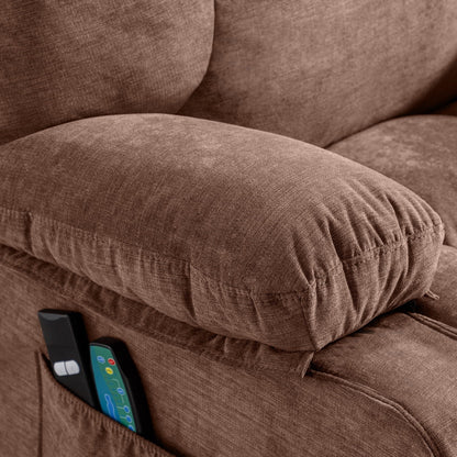 Blue Power Lift Recliner with Heat, Massage & USB Ports