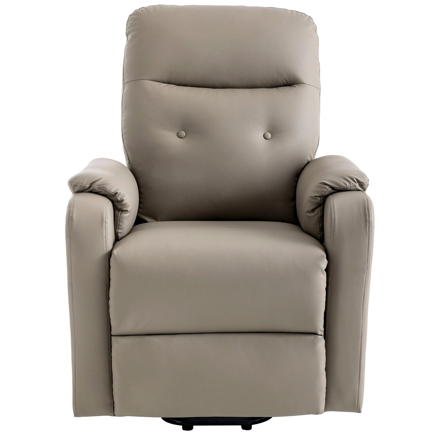 Blue Power Lift Recliner with Massage, Heat, and Side Pocket
