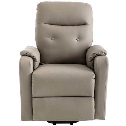 Blue Power Lift Recliner with Massage, Heat, and Side Pocket