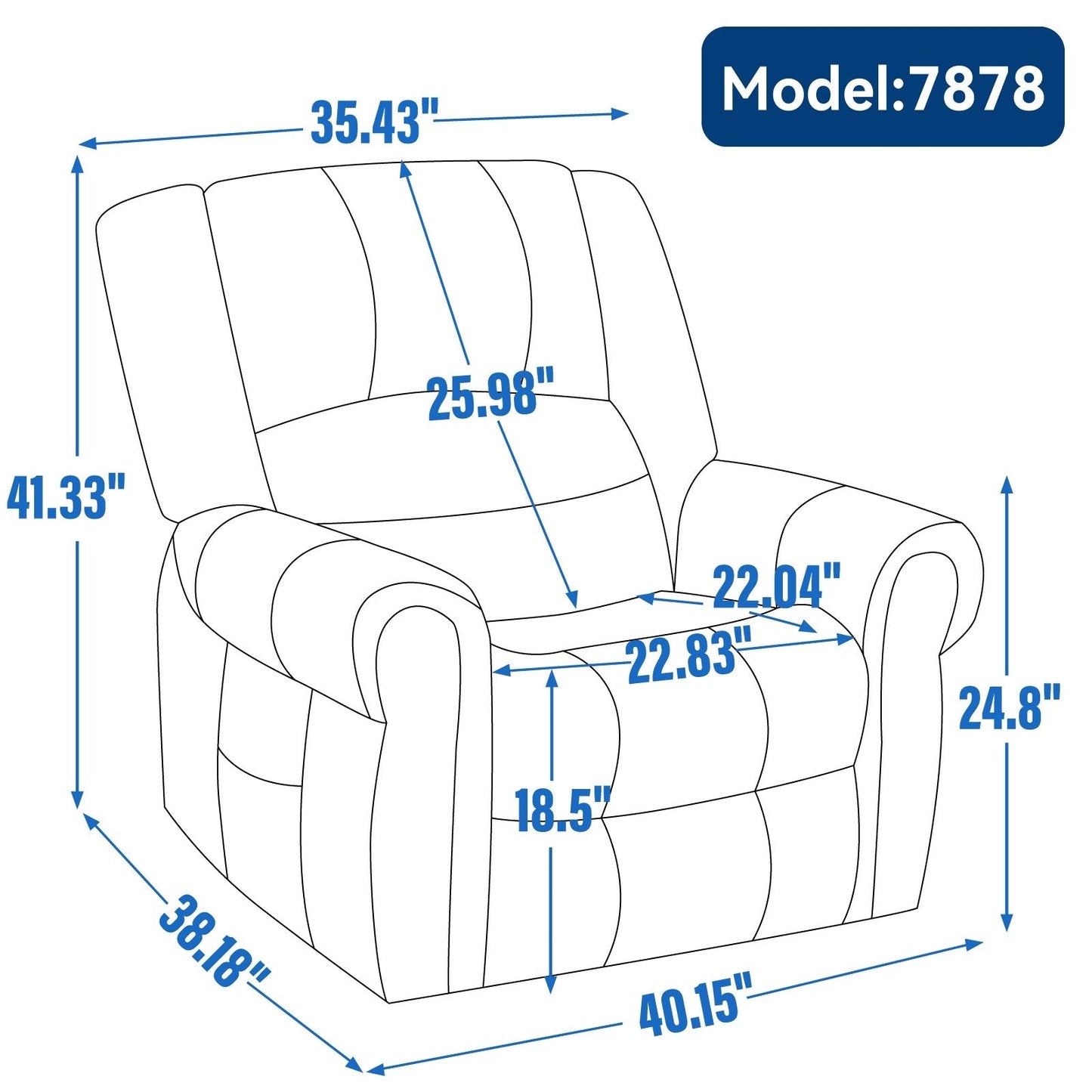 Brown Genuine Leather Power Recliner with Dual Motors, Heating Massage, USB Ports, and Customizable Recline Angles