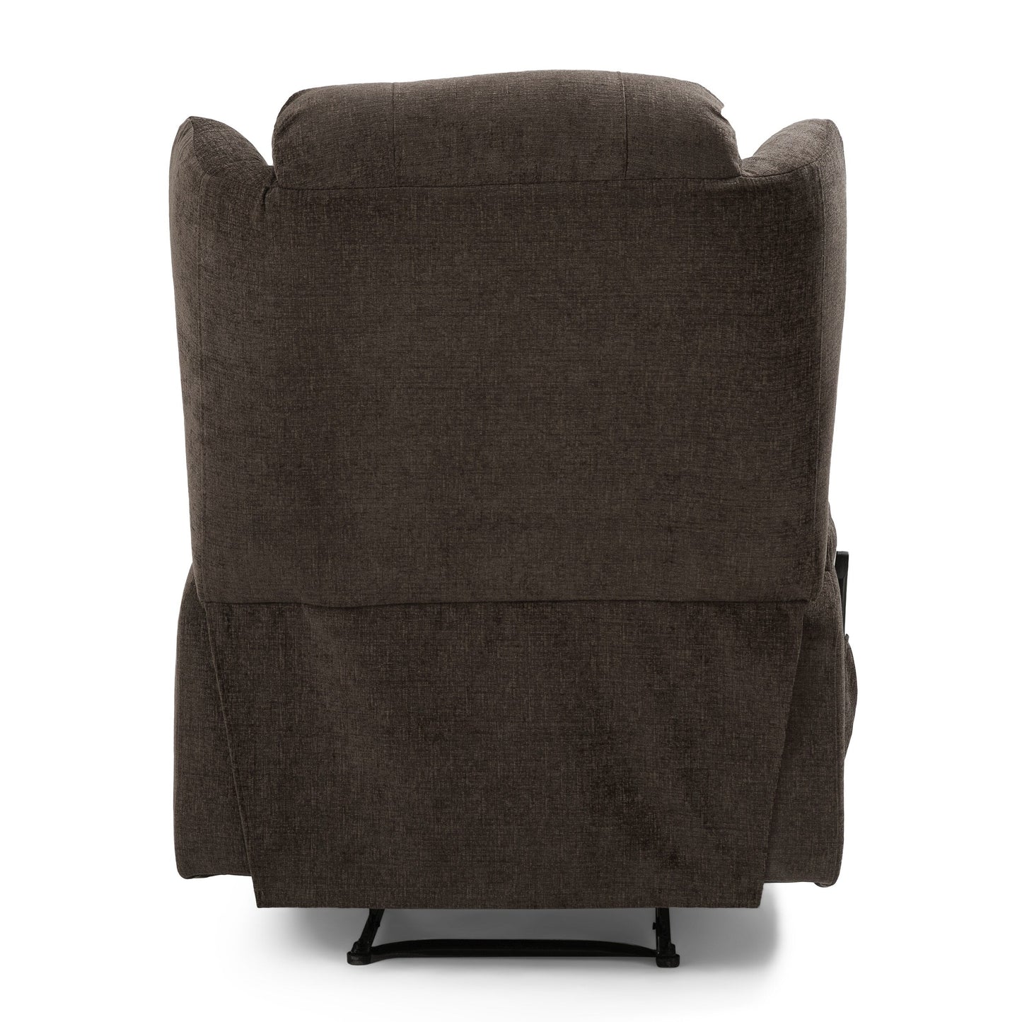 Brown Massage Recliner Chair with Heating, 5 Massage Modes, Cup Holders, Remote Control, and Manual Reclining Function