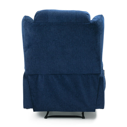 Brown Massage Recliner with Heating, 5 Modes, Cup Holders, Remote Control, and Manual Recline Function