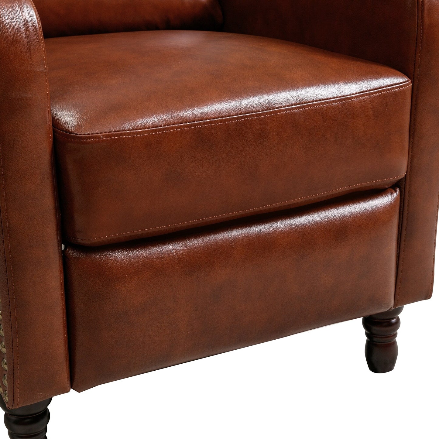 COZYMAN Leather Pushback Recliner Comfortable Living Room Chair
