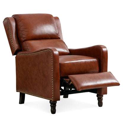COZYMAN Genuine Leather Recliner Chair Comfortable Chairs for Living Room