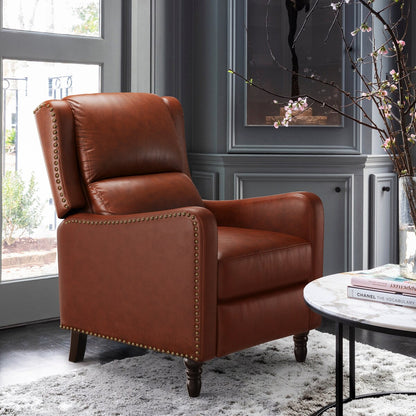 COZYMAN Genuine Leather Recliner Chair Comfortable Chairs for Living Room