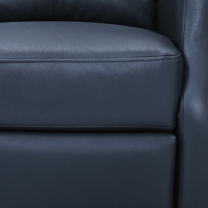 COZYMAN Modern Genuine Leather Recliner Chairs Push Back Adjustable Recliners with Comfortable Arms Set of 2