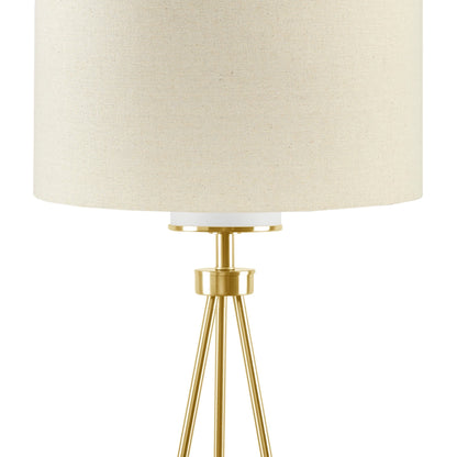 INK+IVY Pacific Metal Tripod Floor Lamp with Glass Shade