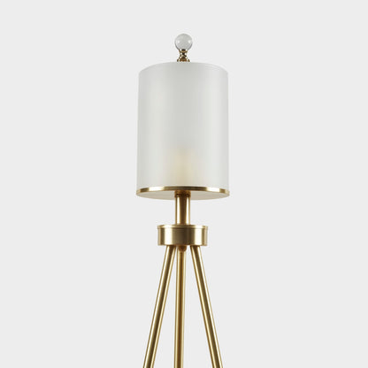 INK+IVY Pacific Metal Tripod Floor Lamp with Glass Shade