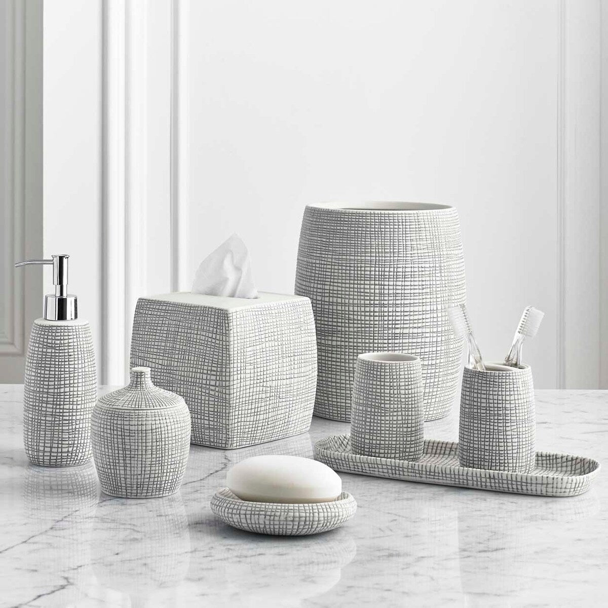 Kassatex Raffia Bath Accessory collection