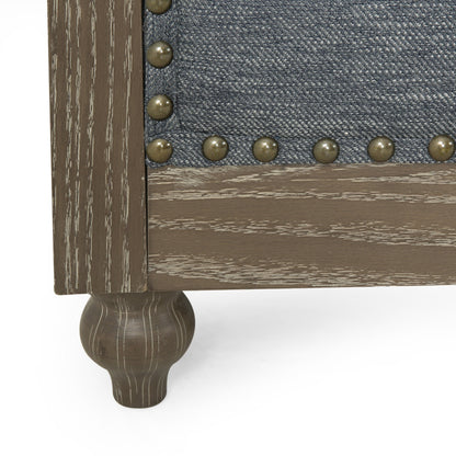Charcoal Chesterfield Button Tufted 3-seater Sofa with Wood Legs