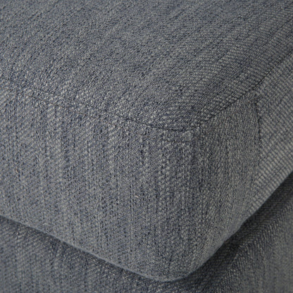 Charcoal Modern 101 3-seater Sofa with Wood Legs and Two Pillows for Living Room