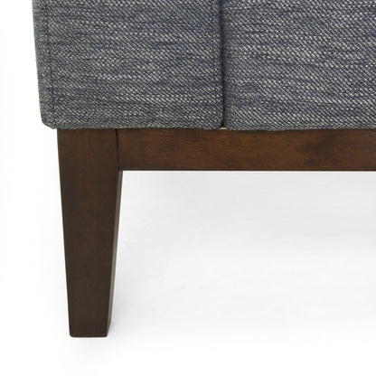 Charcoal Modern 80 3-seater Sofa with Wood Legs and Matching Pillows for Living Room