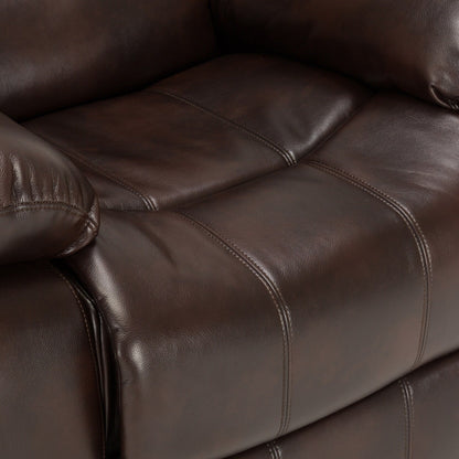 Charleston Leather Gel Glider Rocker Recliner by Greyson Living