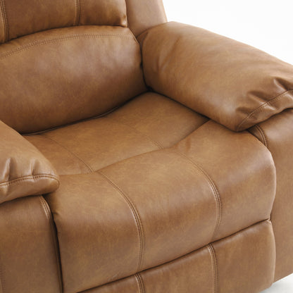 Charleston Leather Gel Glider Rocker Recliner by Greyson Living
