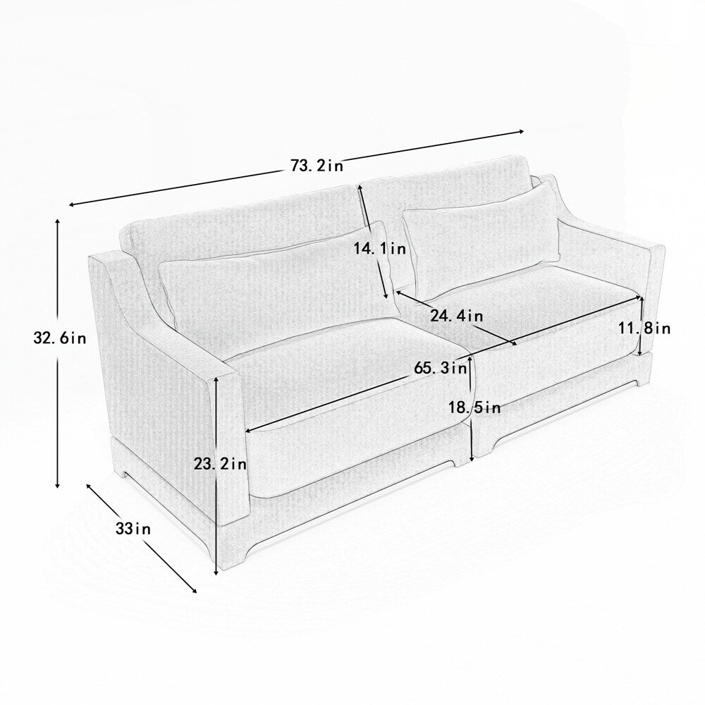 Chenille Fabric sofa