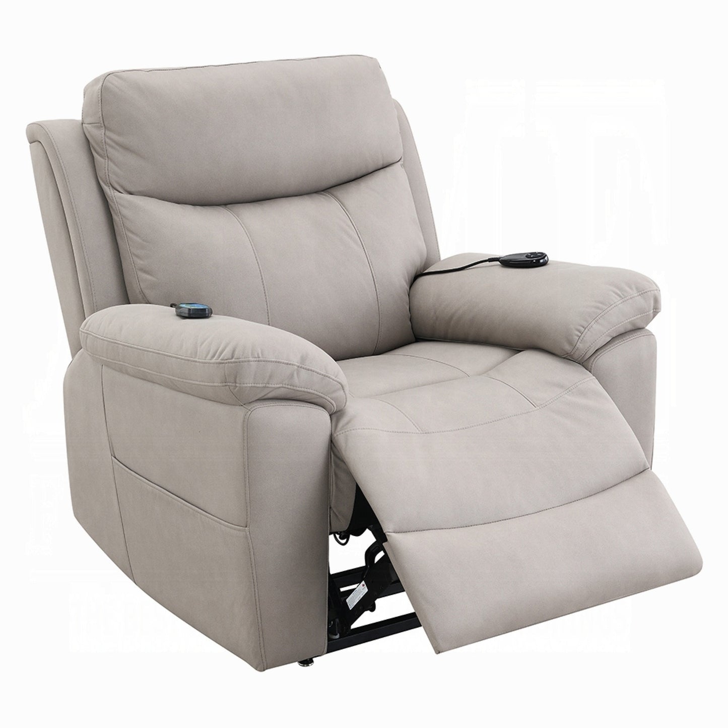 Cheru Power Motion Lift and Recliner Chair with Heated Massage, Gray