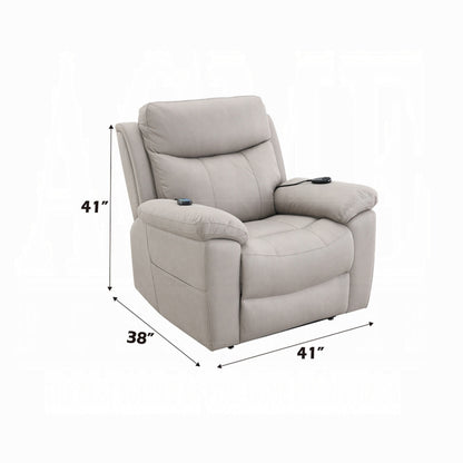 Cheru Power Motion Lift and Recliner Chair with Heated Massage, Gray