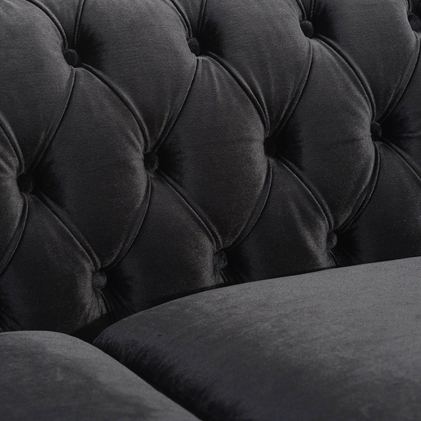 Chesterfield 3-seater Sofa with Button Tufting and Nailheads