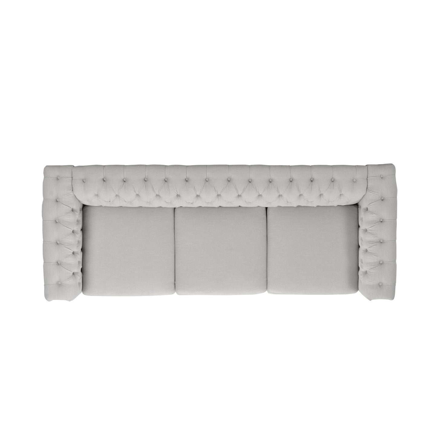Chesterfield 3-seater Sofa with Button Tufting and Nailheads