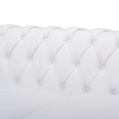 Chesterfield 3-seater Sofa with Button Tufting and Nailheads