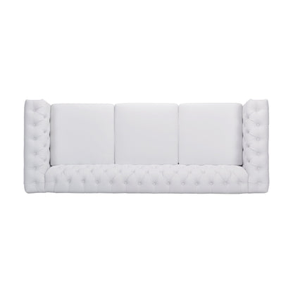 Chesterfield 3-seater Sofa with Button Tufting and Nailheads