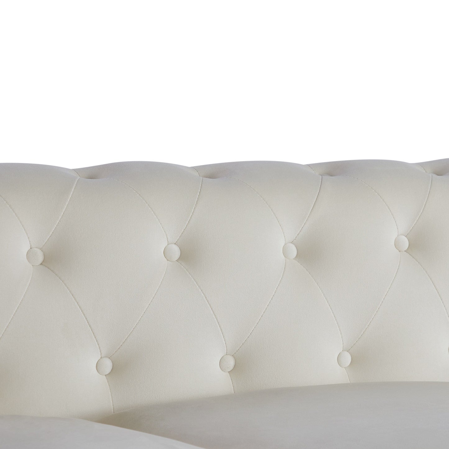 Chesterfield 74.5 Button Tufted Upholstered 3-seater Sofa with Nailheads and Pillows for Living Room